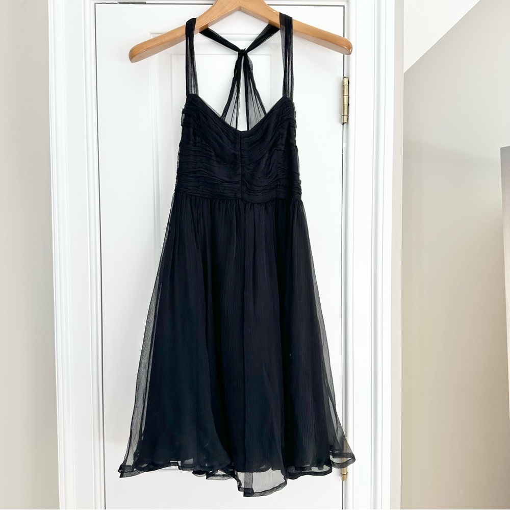 Little Black Chiffon Dress